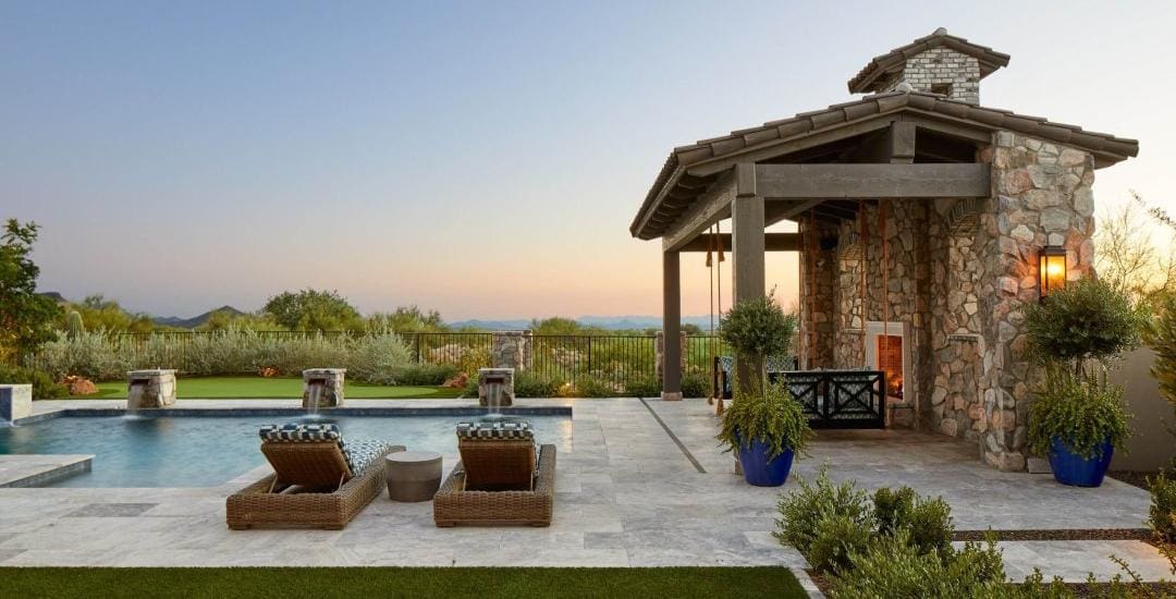 Unique Poolside View