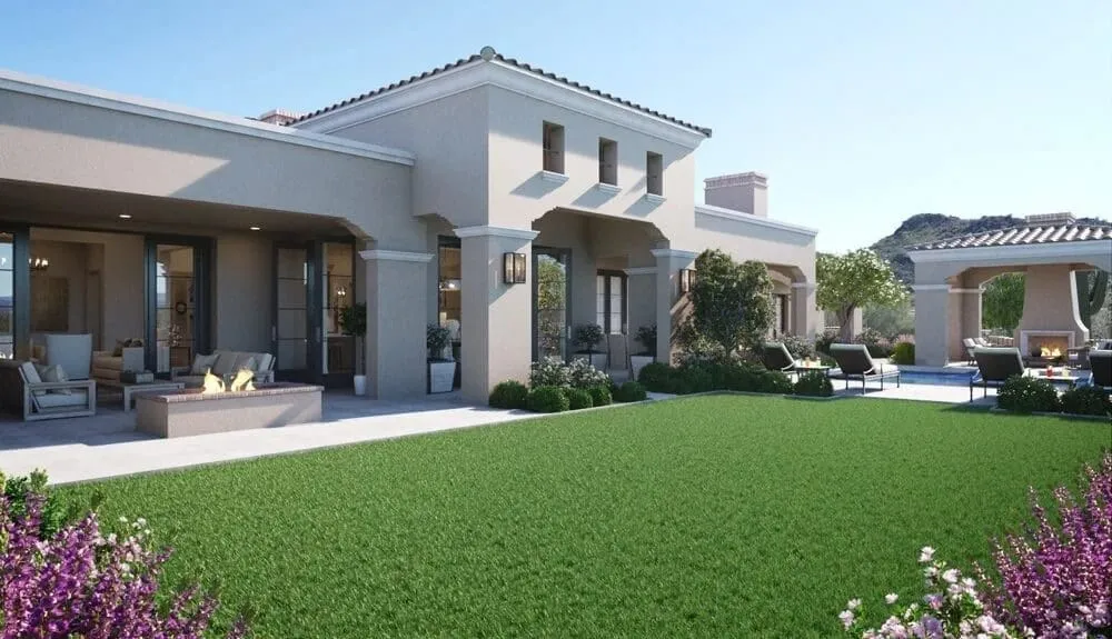 Modern Mediterranean custom home by Calvis Wyant