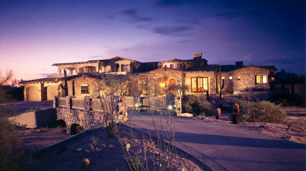 Tuscan Villa custom home by Calvis Wyant